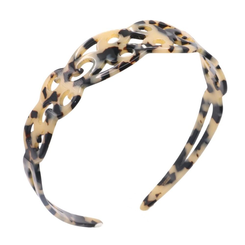 Filigree Wide Headband Celluloid Acetate Handmade Fashion Women Hair Accessories